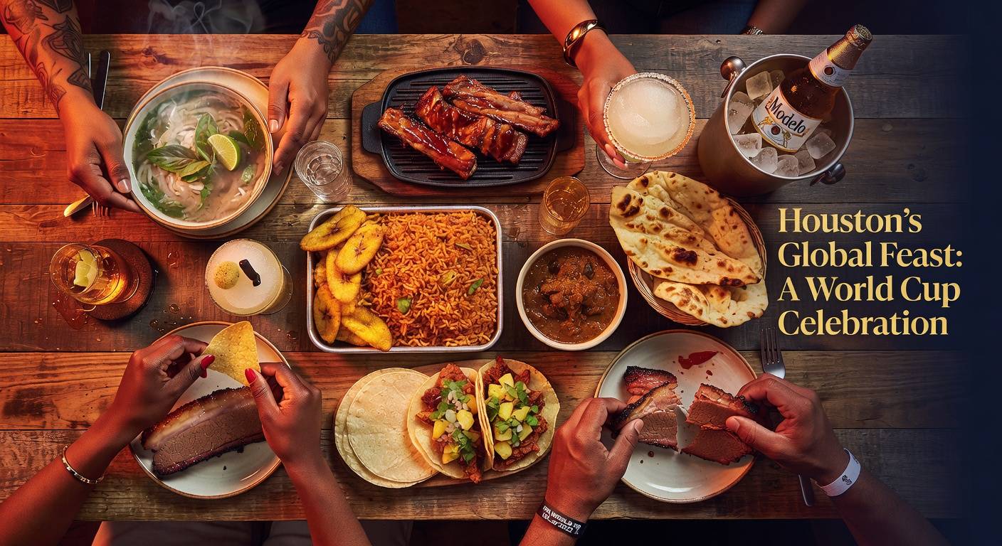 Houston food spread